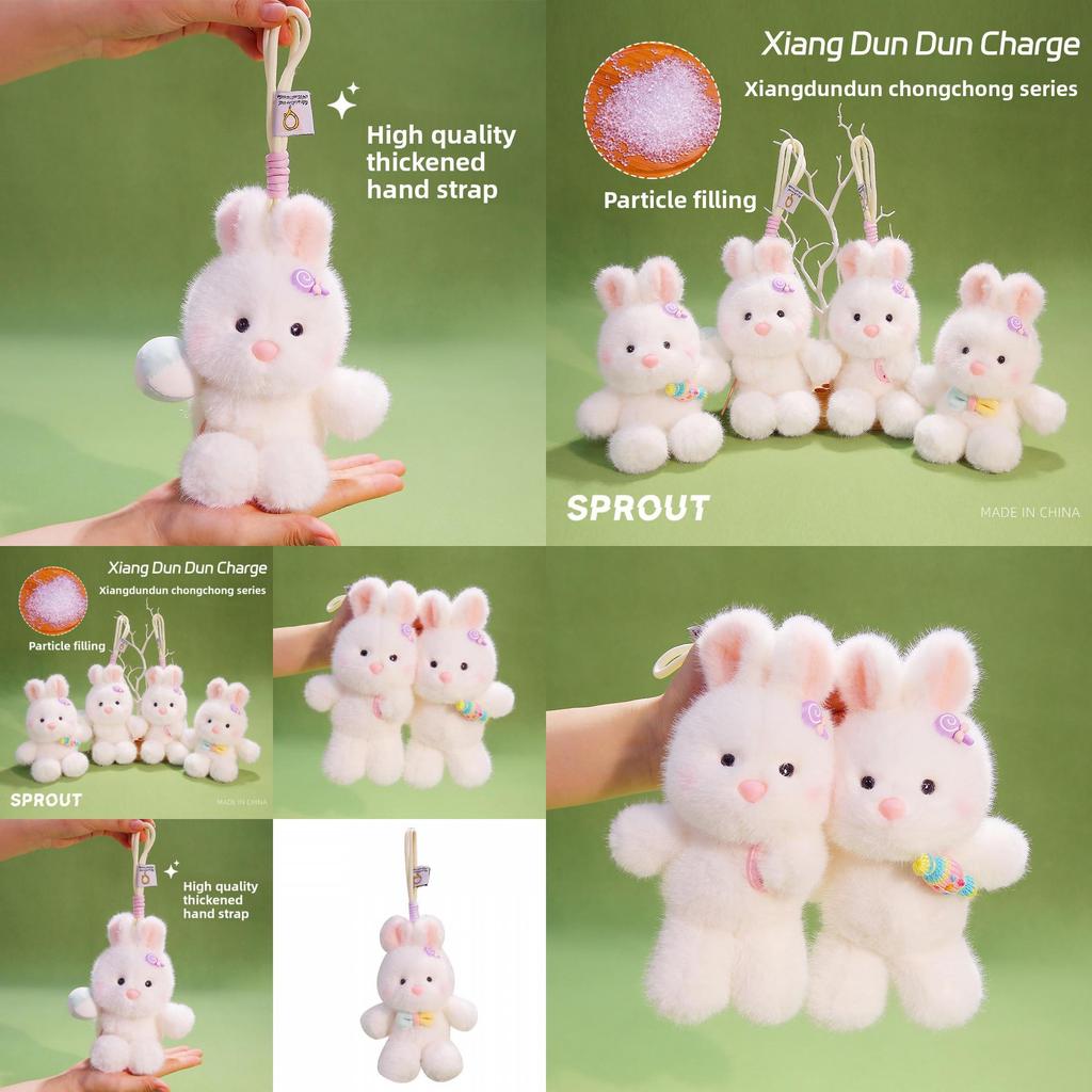 Plush Candy Bunny Keychain With Pp Cotton Filling Perfect For Kids And Teens