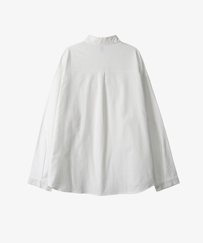 TOFFEE Oversized Oxford Shirt (White)