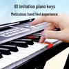 Beiduo Chen 61-Key Electronic Keyboard: Beginner To Professional Electric Piano for Children and Adults.