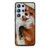Cute The Fox Animal Case for Samsung Galaxy S23 S21 S20 FE S24 S22 Ultra S10 S10e S9 Plus Soft Black TPU Phone Cover Bumper