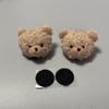 2Pcs Motorcycle Helmet Decoration Bear Rabbit Doll Sticker Helmet Decor for Motorbike Bicycle Headwear Accessories