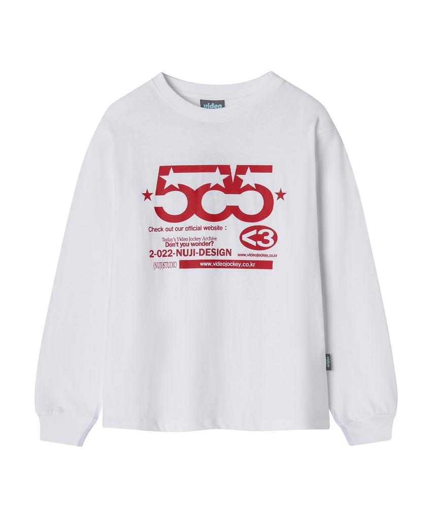 VIDEO JOCKEY Gogogo Ls T-Shirt [White]