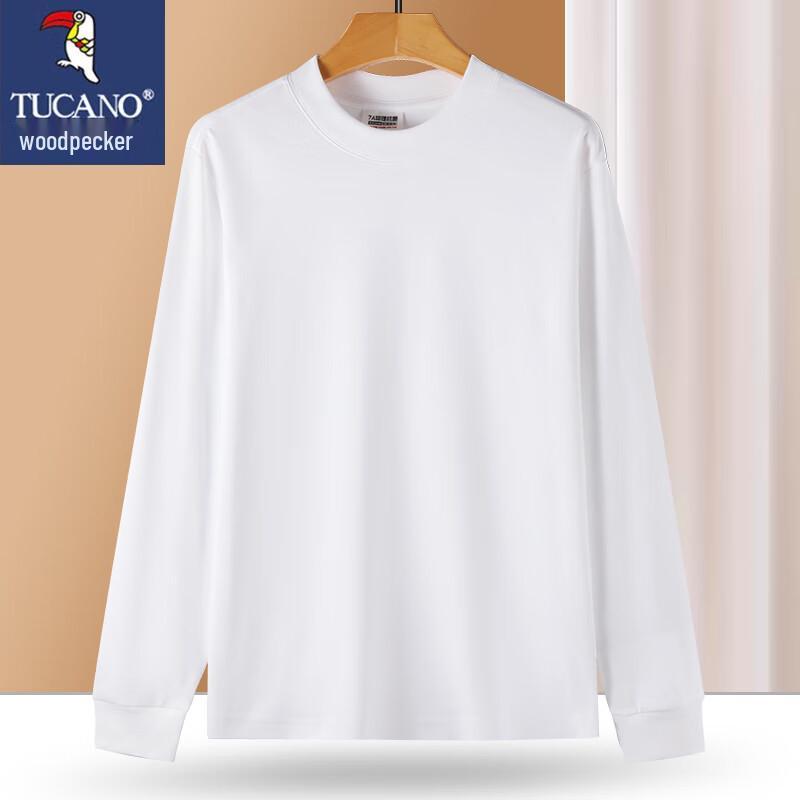 TUCANO Men's Solid Color Round Neck Long Sleeve T-Shirt
