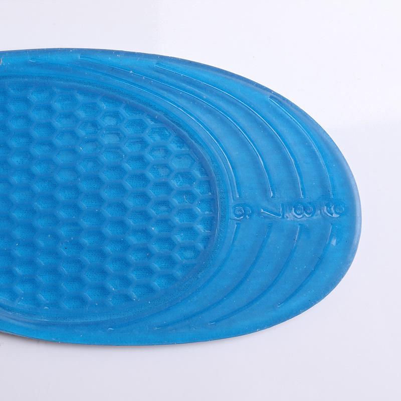 Two-Color Honeycomb Silicone Running Insole - Breathable, Shock Absorbing, Free Cutting with Flocked Surface