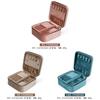Velvet Jewelry Box With Dual Compartments For Rings Bracelets And Earrings