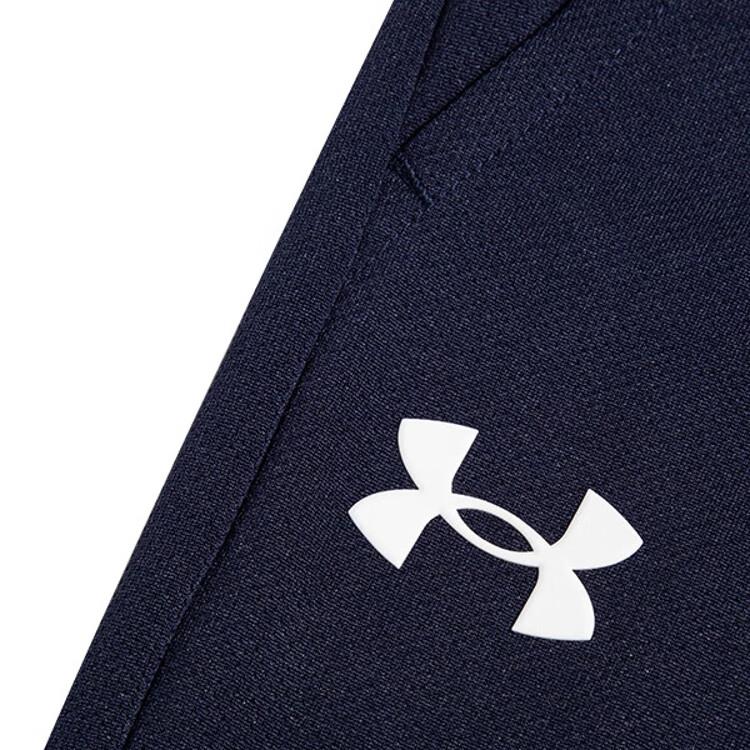 Under Armour Logo Print Training Hoodie And Knit Long Pants Casual Sports Set Men Sets 23600303-409+23600704-409