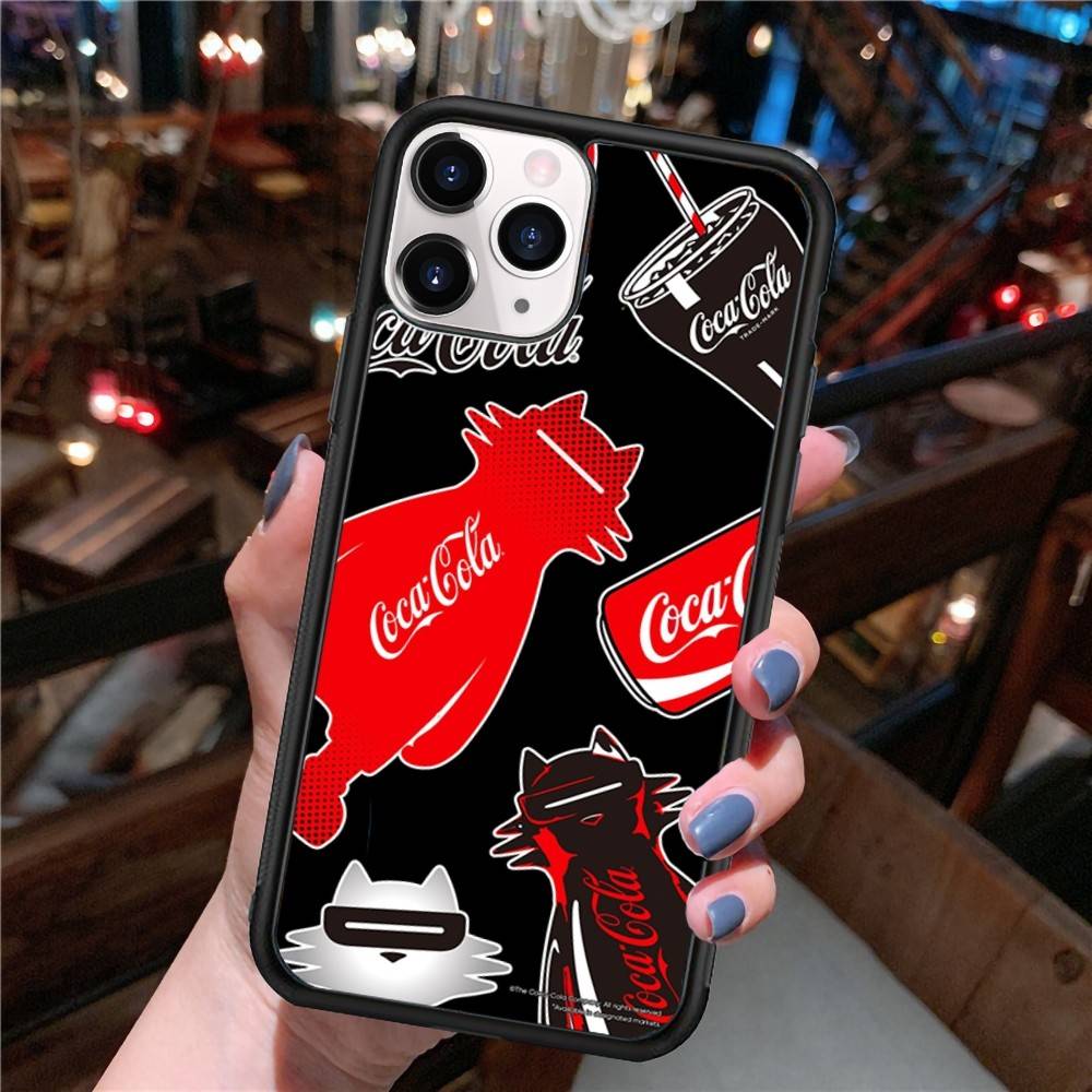C-Coca C-cola Vintage Logo PC+TPU Phone Case For IPhone 17 16 15 14 13 12 11 Pro Max Plus Kawaii Cartoon Cover