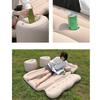 SUV Car Air Mattress For Rear Seating Section Including Integrated Drink Possessors And Cushions Strong Fabric 128x77cm