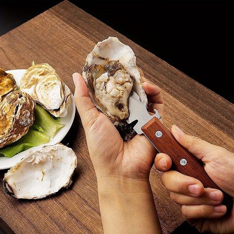 1/2Pcs Oyster Knife Sharp-Edged Shucker Shell Seafood Opener Tool Stainless Steel Clam Opener For Oyster Clam Toadfish Crab