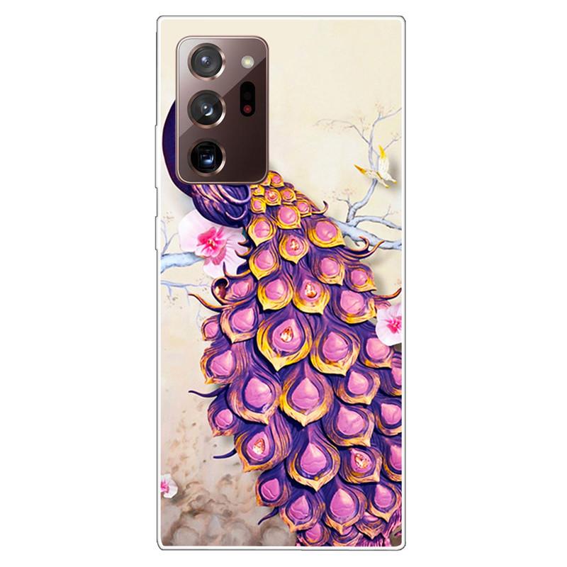 Soft Cover For Samsung Note 20 Ultra Case S20 FE TPU Print Cat Silicone Cases for Samsung Galaxy Note20 M52 5G Funda Coque Clear