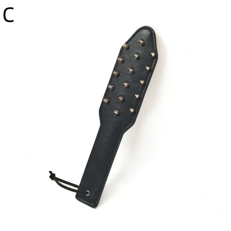 Queen Training Adult Game - Leather Rivet Clap Hand Husband Whip Toy for Spicy Flirting Spanking Alternatives for Couples