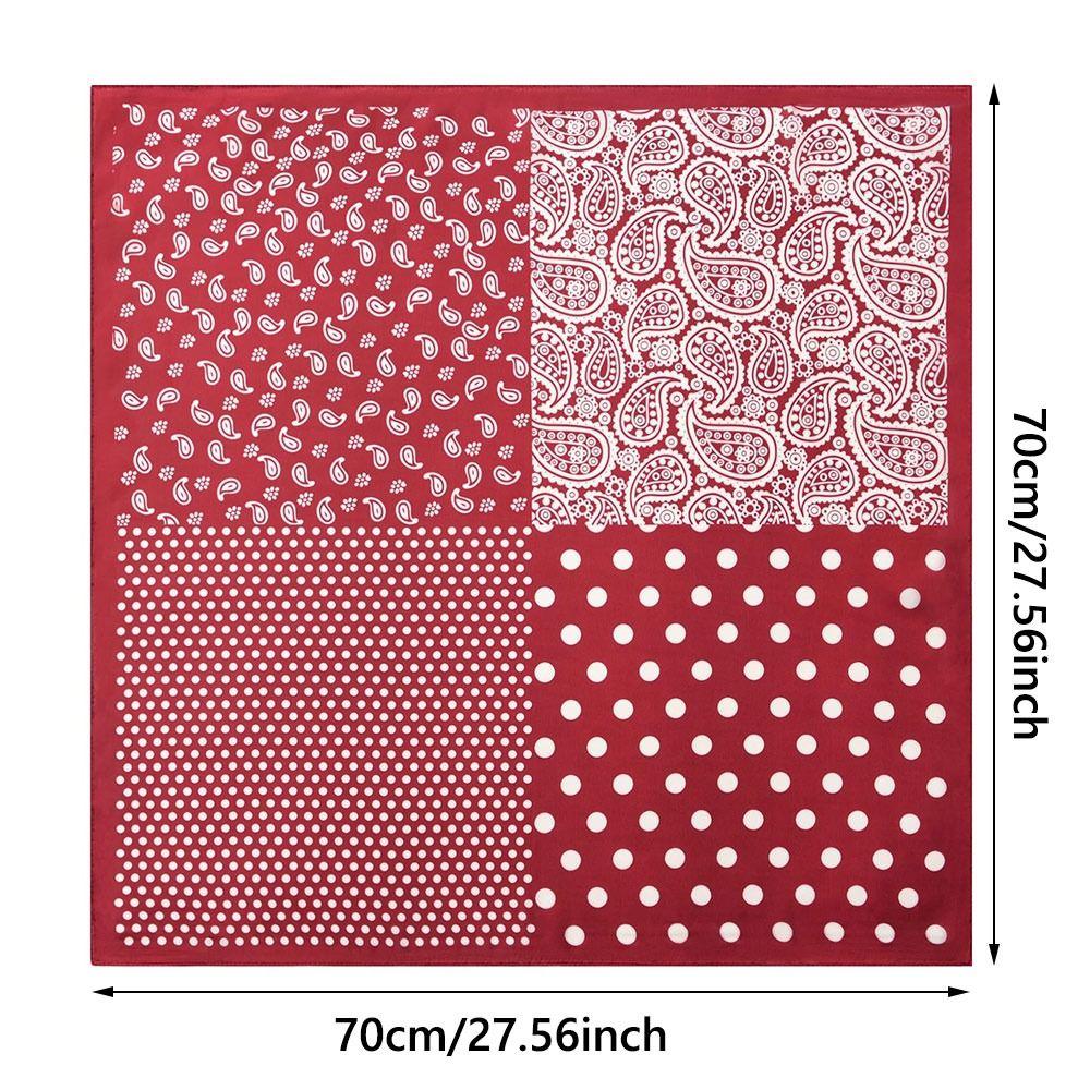 Lightweight Square Neckerchief 70x70cm Purse Scarf Versatile Headscarf  for Women