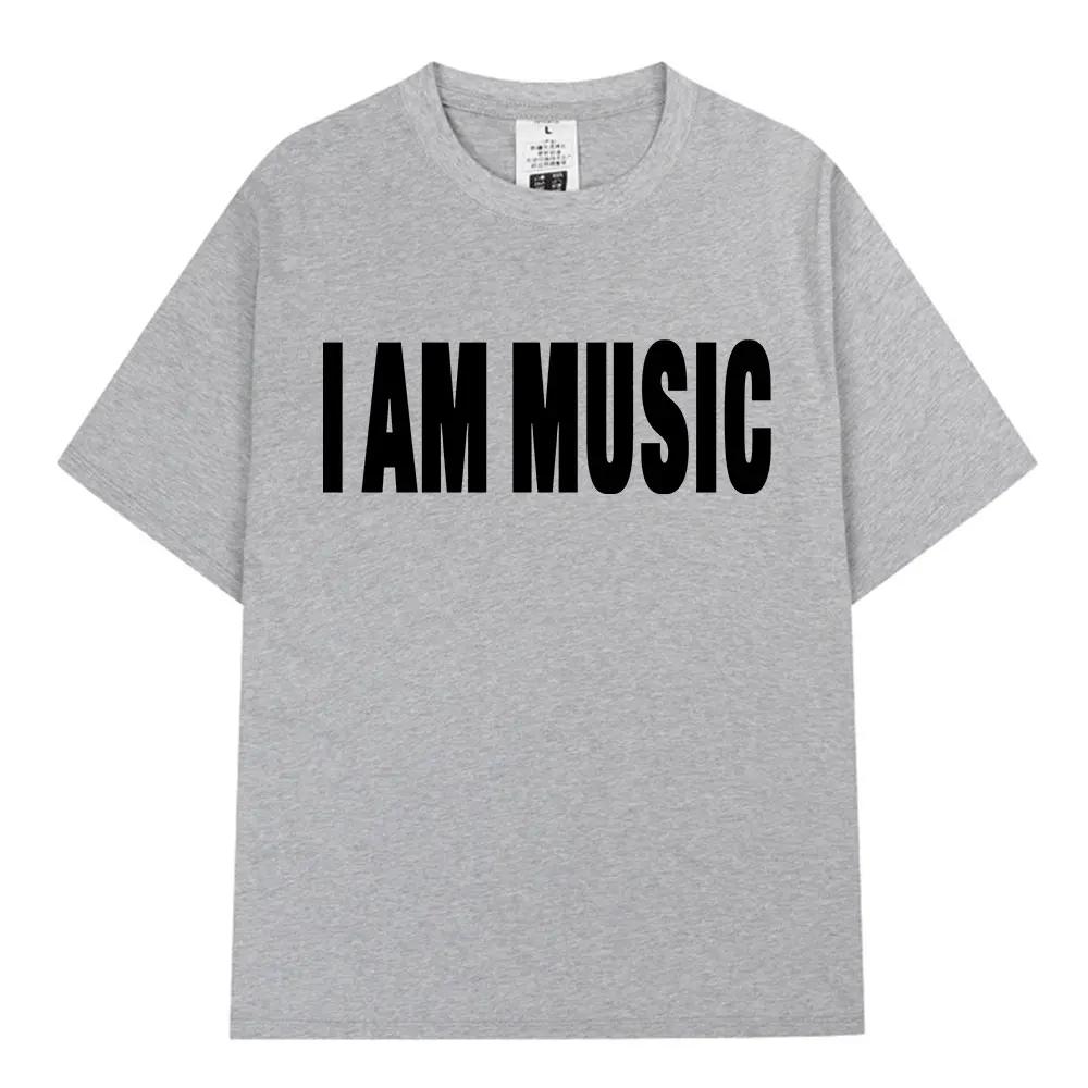 Rapper Playboi Carti Gleicher Stil I AM MUSIC Print T-Shirt Herren- und Damenmode Hip Hop Opium T-Shirts Übergroßes T-Shirt Tops