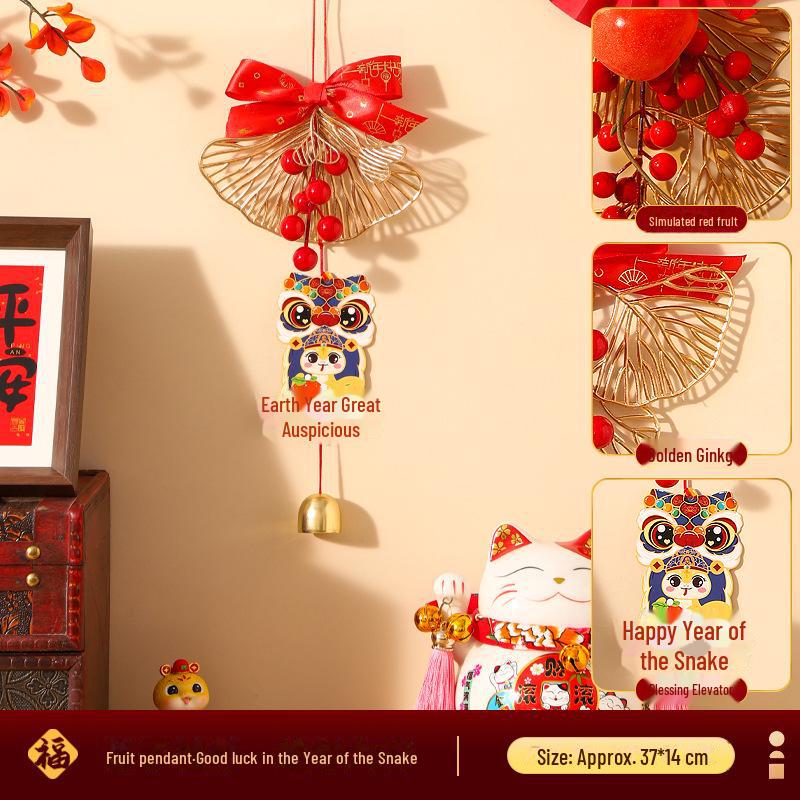Fortune Fruit Pendant: Snake Year Spring Festival Decoration for Living Room