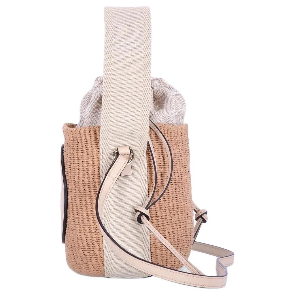 Chloe Horse Medal Logo Embossed Paper Bucket Bag Women Bags Brown CHC25-SS592O82-22J
