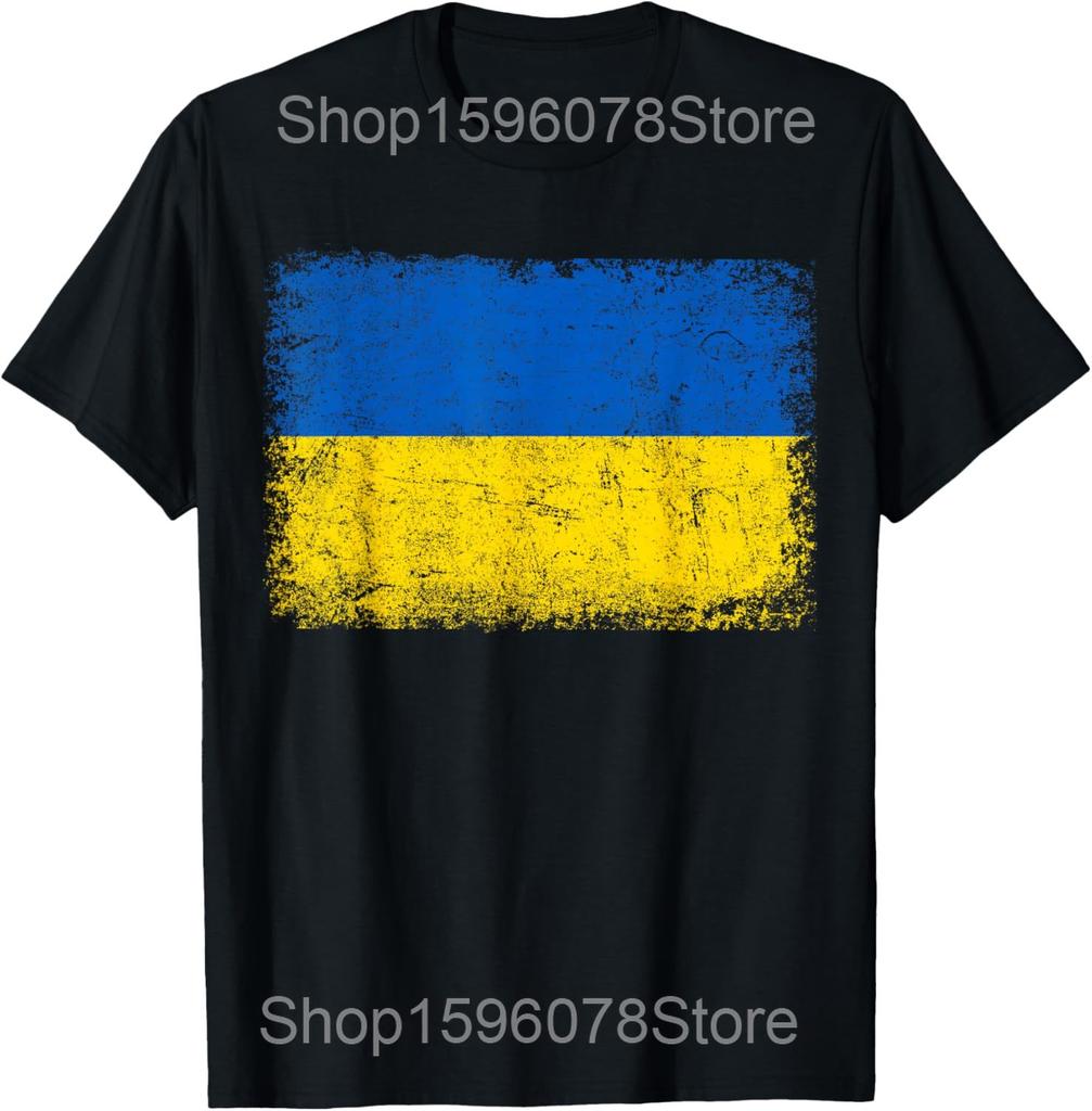 Ukraine Signature Flag Pole Ukrainian T Shirts Unisex Women Cotton Humor Streetwear Tee Shirt Short Sleeve Unisex Loose Clothing