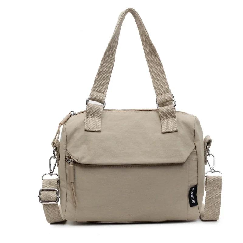 Solid Color Nyl Casual Crossbody Bag Large Capacity Persality Handbags 2026 Hot Trendy Designer Style Women's Shoulder Bags