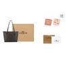 Coach Borsa Tote con Chiusura a Zip, Borsa Shopping in PVC, Borsa a Spalla Grande da Donna, Marrone Scuro 4455-IMAA8