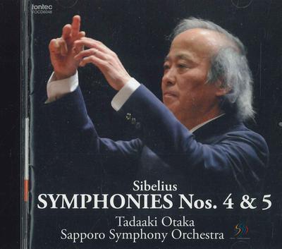 CD TADAAKI OTAKA, SAPPORO SYMPHONY ORC - Sibelius: Symphonies Nos. 4 and 5 ( FOCD6048 FONTEC 2015 Japan Obi Classical Used