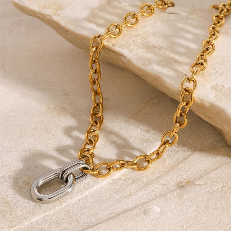 Elegant Stainless Steel Texture Jewelry Set with Round Stripes Designs Includes Necklace Earrings and Bracelet