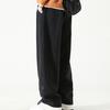 Pantalones de trabajo para hombre, pierna ancha, estilo Retro, transpirables, versátiles, largos, sueltos, de Color sólido, pantalones rectos que combinan con todo