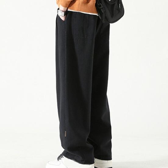 Buy Men's Work Pants Wide-Leg Retro Style Breathable