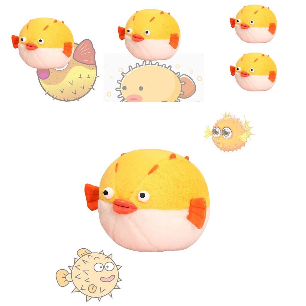 Adorable Ocean Pufferfish Crocodile Plush Toy For Kids Wholesale 40cm 60cm 80cm 35cm 45cm 60cm