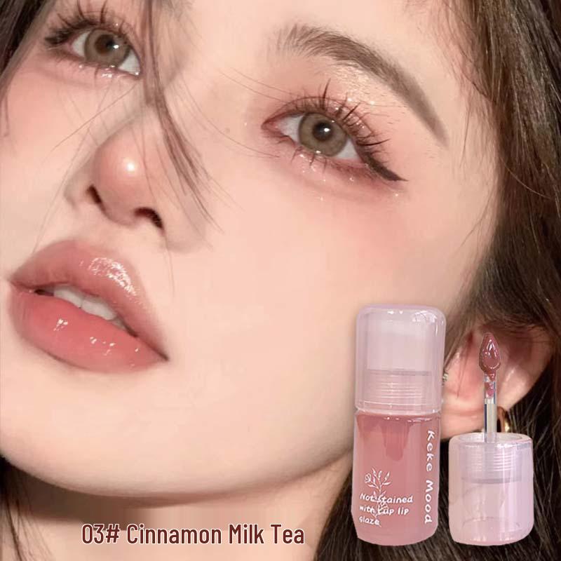 Kekemood Mirror Gloss Lip Glaze: Hydrating, Clear, Plumping, Whitening, Affordable Lipstick for Students.