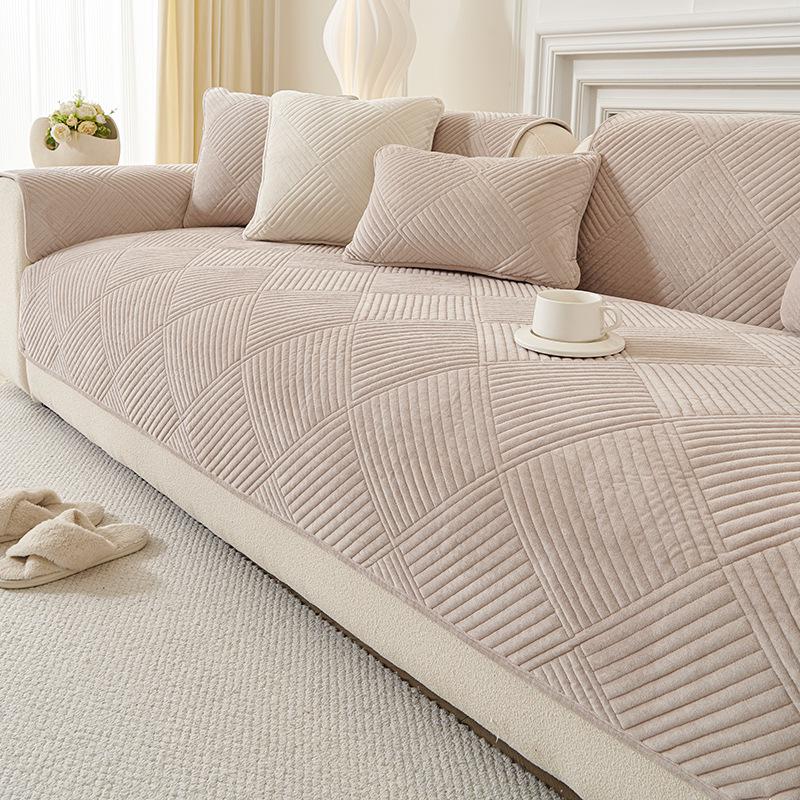 Winter Universal Non-Slip Sofa Cushion: Thick, Warm, Simple Sofa Cover