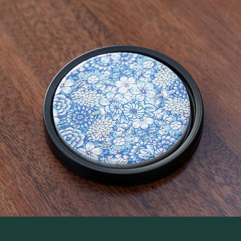 

1 шт. Винтажные абсорбирующие подставки для чая, термостойкие коврики и противоскользящие подкладки для напитков, защита стола, декор для столовой, посуда для напитков