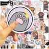 61pcs Cat Paw Stickers, Cute Paw Print Stickers Funny Funimost Vinyl Waterproof Stickers for Water Bottle Laptop