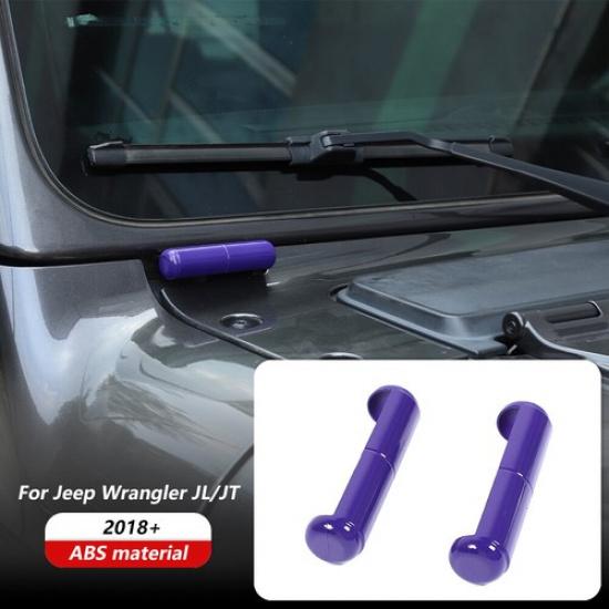 Purple ABS Front Windshield Hinge Trim For Jeep Wrangler JL JT 2018+ Accessories