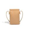 Borsa a Spalla Retro per Cellulare Intrecciata a Mano Moda Stile Casual Pochette da Donna