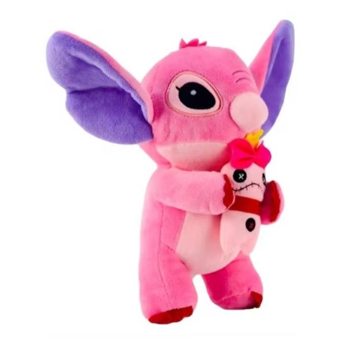Jucarie Plus Stitch Plush Toy, Pink Stitch Doll 25cm with Voodoo Doll Accessory, Soft and Cuddly