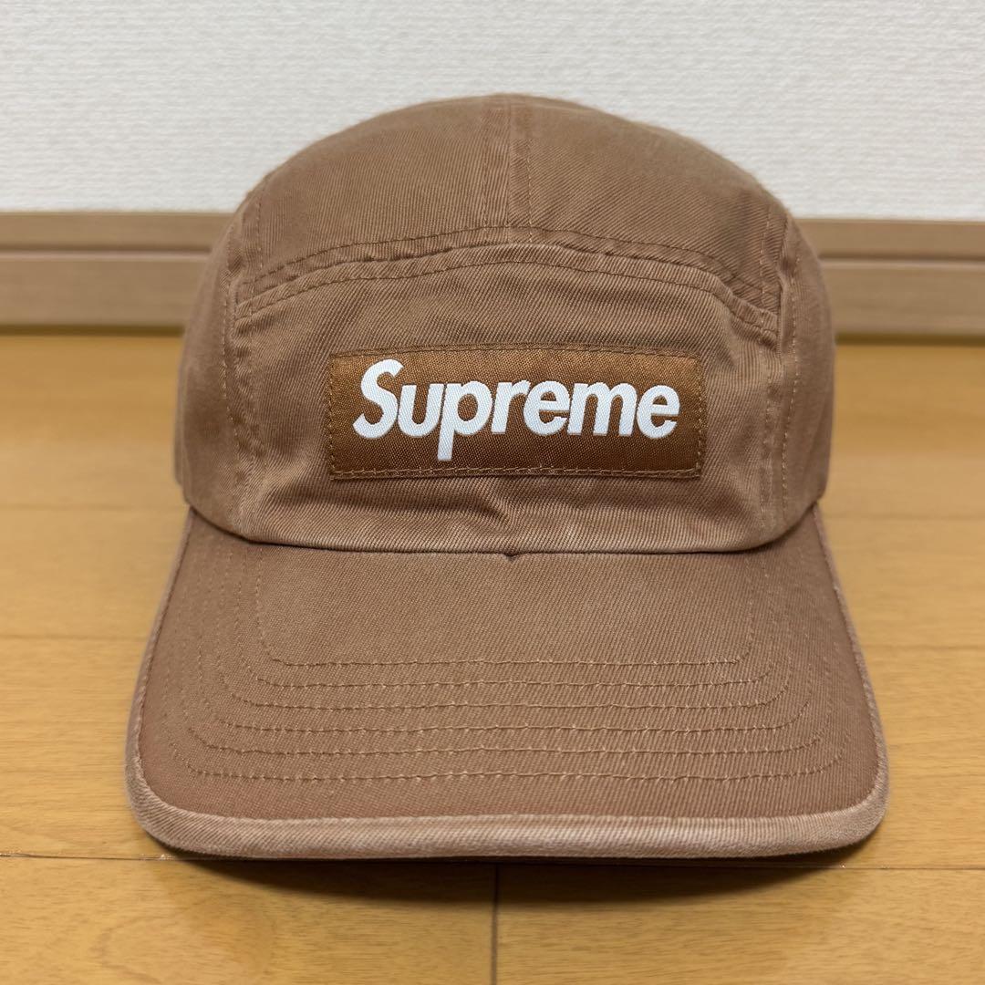 

[USED] Supreme Washed Chino Twill Camp Cap in Brown