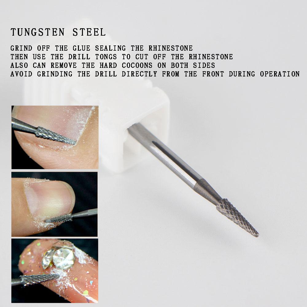2023 NEW Tungsten Steel Nail Drill Bits Milling Cutter For Remove Nail Gel Diamond Drill Bits For Remove Dead Skin Burrs Bits