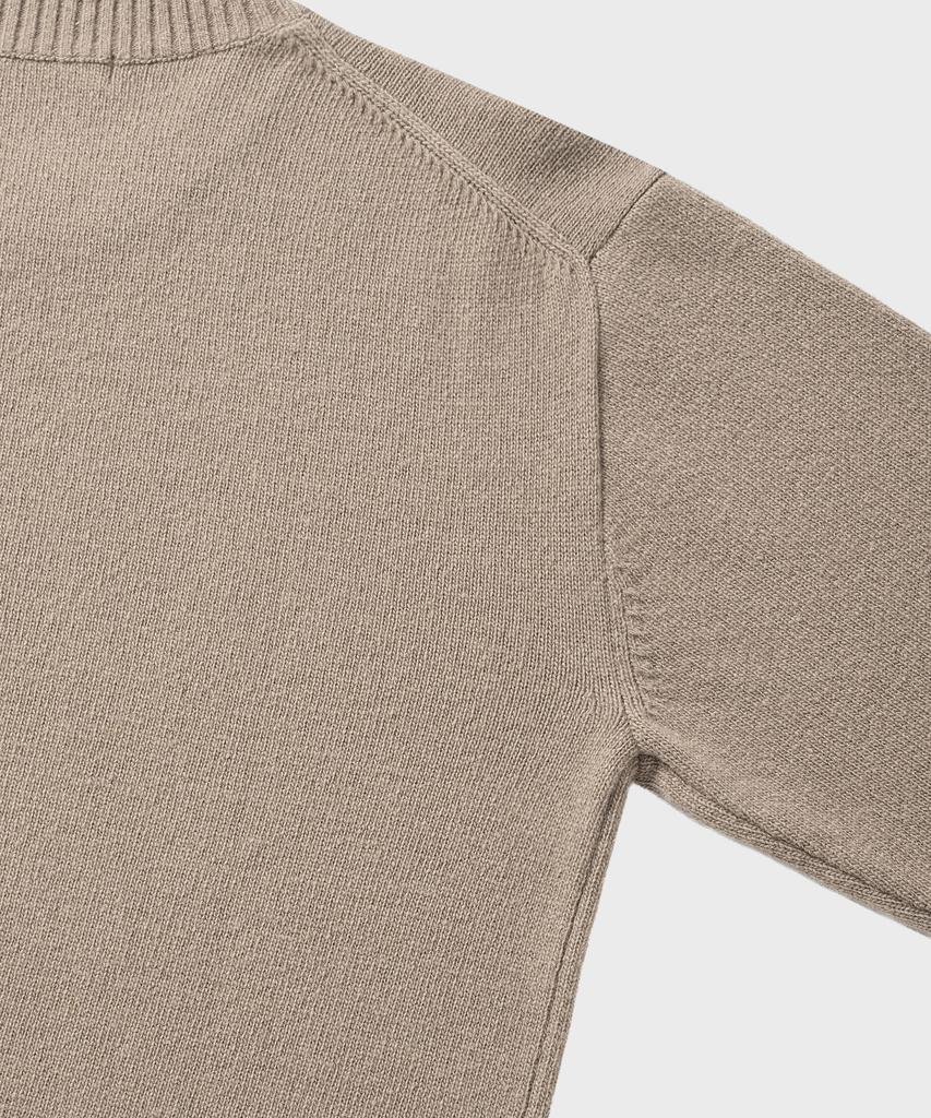NONBLANK Daily Wool Cashmere Crewneck Knit_Taupe Grey