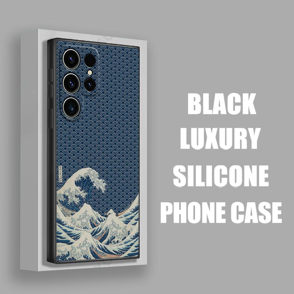 Big Wave Dragon God Sea S26Ultra Case For Samsung Galaxy S26 S25 S24 S23 S20 S21 FE S22 Ultra S25 Plus 5G Cases Soft Phone Cover