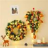 50CM Christmas Wreath & 2.7M Garland Set - Festive Door & Wall Decor