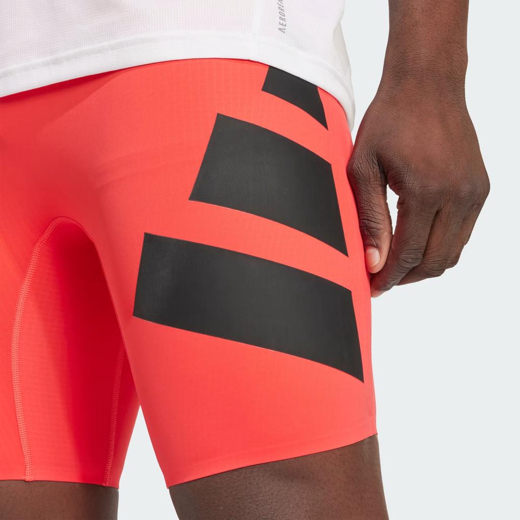 adidas Adizero Logo Slim Fit Elastic Waist Running Shorts Men Shorts JC6678