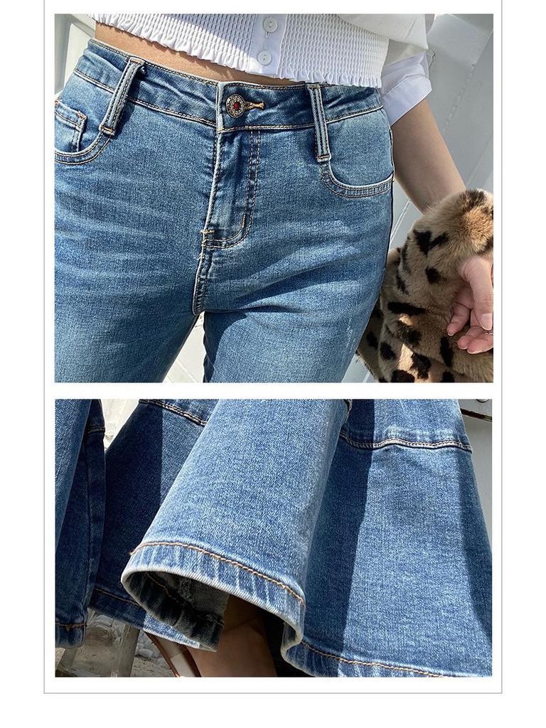2025 Hoge Taille Retro Patchwork Wijde Pijp Jeans - Dames Lente/Herfst Losse Figuurcorrigerende Stijl