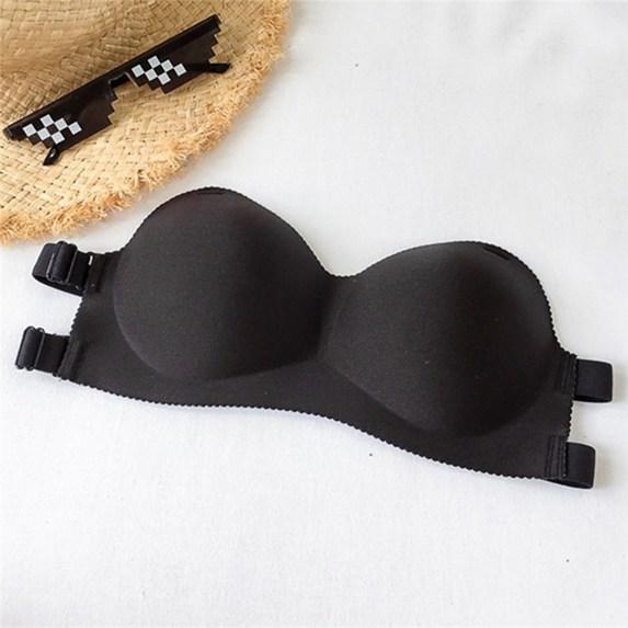 Adjustable Gathering No Steel Ring Bra Underwear Women's Strapless Bra