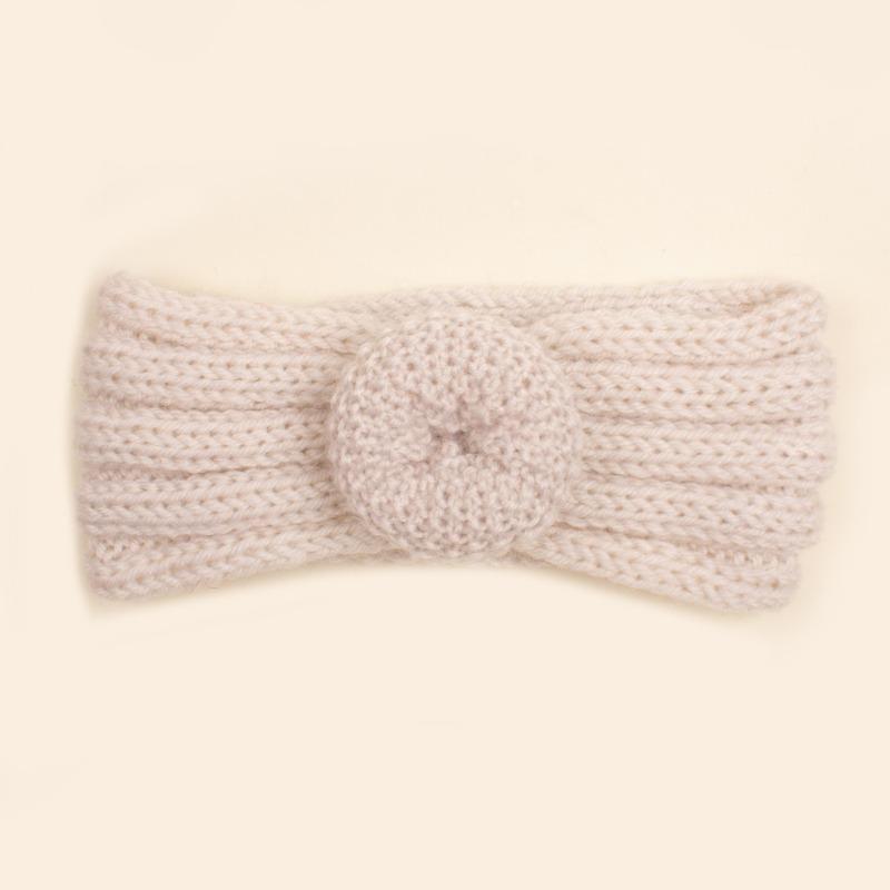 Autumn and Winter New Baby Wool Donut Hair Accessories, Children's Knitted Wool Headband, Baby Headband