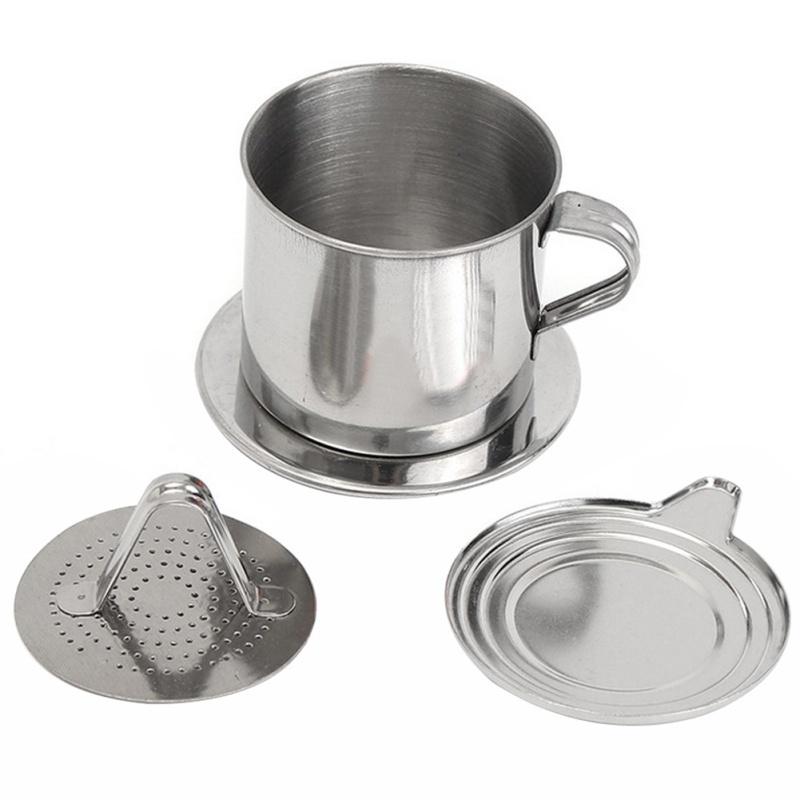 New 5.5 X 6.5cm Size Portable Stainless Steel Coffee Drip Filter For Home Traveling