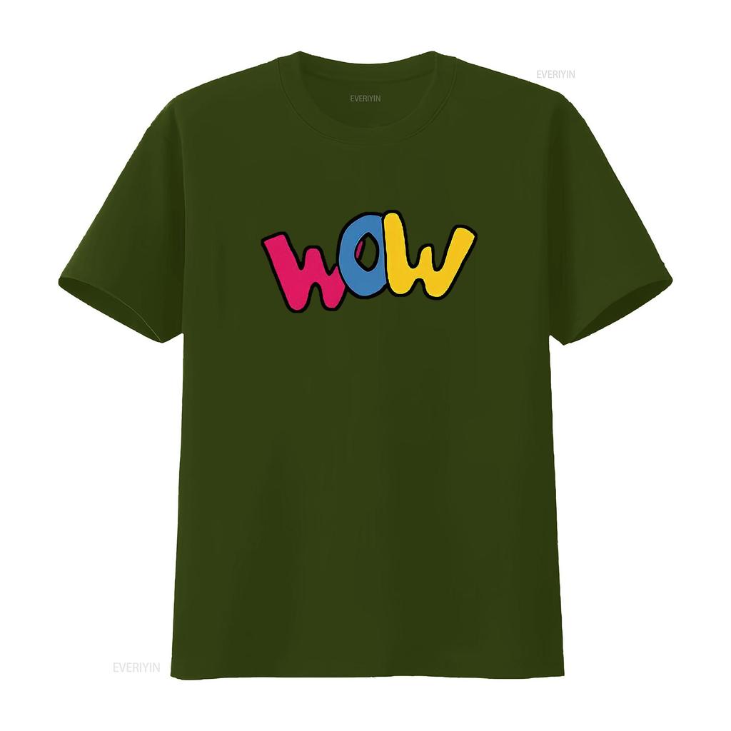 WOW Birthday GifT T Shirt Black 2X Large vintage Washed Versatile Unisex homme Slightly designer clothes streetwear Casual