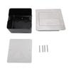 Recessed Floor Socket 3 Prong USB A USB C LAN Port Silver Sliding Door Embedded Power Outlet for Floors Countertops