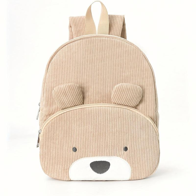 

Canvas Kids Backpack Corduroy Children S Handbags For Girl Kindergarten Boy Schoolbag Cartoon Bear Fox Toddler Bag