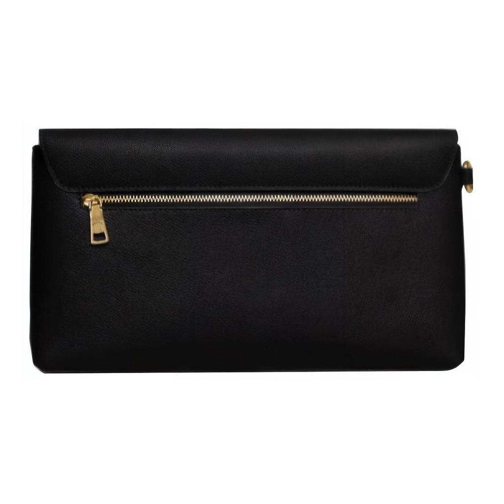 Coach Wyn 27 Einfarbig Druckknopfverschluss Innenfach mit Reißverschluss Mehrere Kartenfächer Geprägtes Leder Handgelenktasche Handtasche Groß Damenhandtasche CC487-B4BK