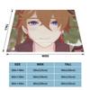 Childe Hutao Tartaglia Genshin Impact Blanket Acg Anime Flannel Funny Warm Throw Blanket for Chair Covering Sofa Autumn/Winter