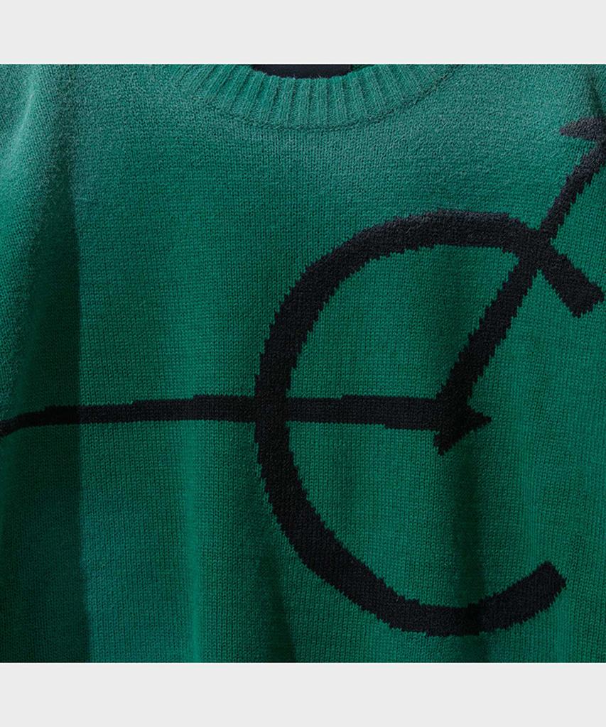 FFEFF STUDIO Vintage Washed Signature Round Pullover (Green)